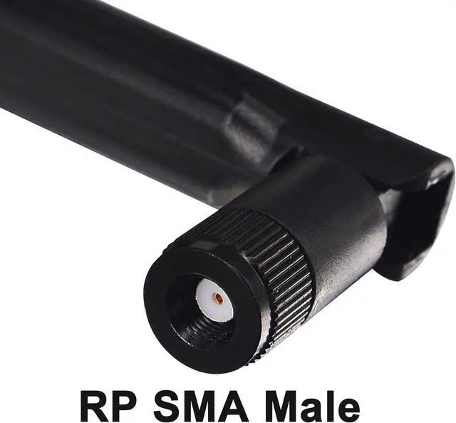 Alt view image 4 of 7 - External WiFi Bluetooth Antenna 22DBI MIMO RP-SMA Male Aerial Antenna and RP-SMA RG174 Extension Cable 10FT for Wireless Router Network Devices PC Camera