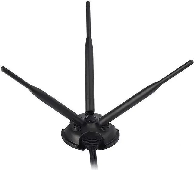 Alt view image 4 of 7 - 2.4GHz 5GHz Dual Band WiFi Antenna, 3 RP-SMA Male Antenna Magnetic Base for PC Desktop Computer, WiFi Wireless Router, Mobile Hotspot, PCI PCIe WiFi Card, External WiFi USB Adapter