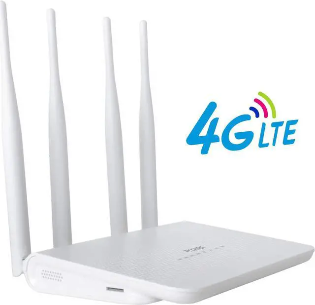 Alt view image 2 of 7 - N300 WiFi Unlocked 4G LTE Modem Router with SIM Card Slot, 300Mbps WiFi, LTE Cat4, EC25-AF Qualcomm Chipset, 5dBi High Gain Antennas, Plug and Play, LT15F