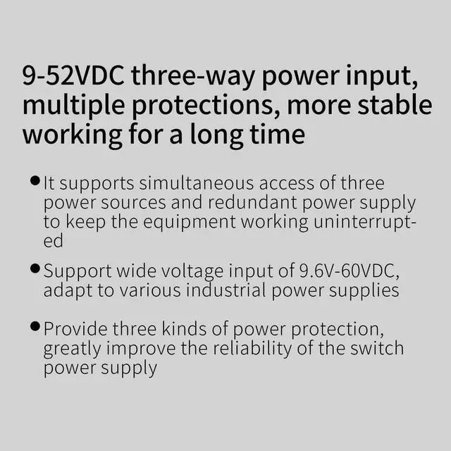 Alt view image 4 of 4 - STEAMEMO 5-Port Industrial Ethernet Switch | DIN-Rail Mount | 100Mbps Ports + 1Gbps Switching | -40°C to 70°C Operation | Rugged Metal Housing | Lifetime Protection