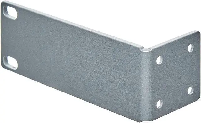 Alt view image 4 of 5 - Silver Rack Mount Adapter Bracket Ear Kit for Ubiquiti US-8-150W UniFi Switch 8 Port | Edge Switch 8 Port with M6 Cage Nuts Screws & Hardware