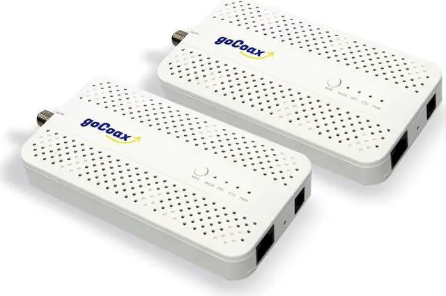 Alt view image 2 of 5 - goCoax MoCA 2.5 Adapter with 2.5GbE Ethernet Port. MoCA 2.5. 1x 2.5GbE Port. Provide 2.5Gbps Bandwidth with existing coaxial Cables. White(2-Pack, MA2500D)
