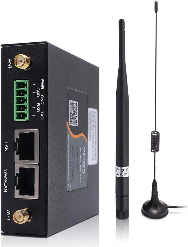 Main image of 4G VPN Router, Industrial Dual Sim 4G LTE WiFi Router 3G/4G Yeacomm YF325 Wireless Modem Router Unlocked with Sim Card Slot, B1/3/5/7/8/20/28/38/40/41 (Fit for Europe/Asia/Africa/Oceania), NOT for USA