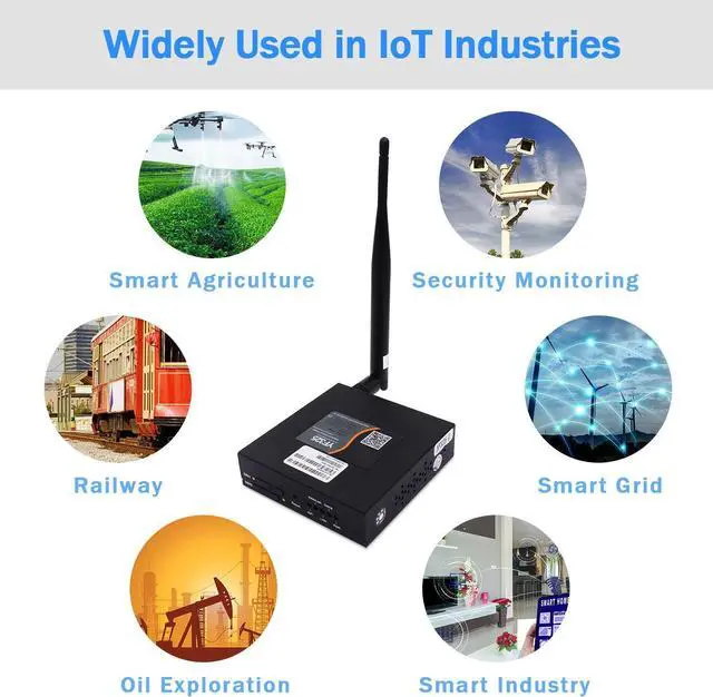 Alt view image 5 of 6 - 4G VPN Router, Industrial Dual Sim 4G LTE WiFi Router 3G/4G Yeacomm YF325 Wireless Modem Router Unlocked with Sim Card Slot, B1/3/5/7/8/20/28/38/40/41 (Fit for Europe/Asia/Africa/Oceania), NOT for USA