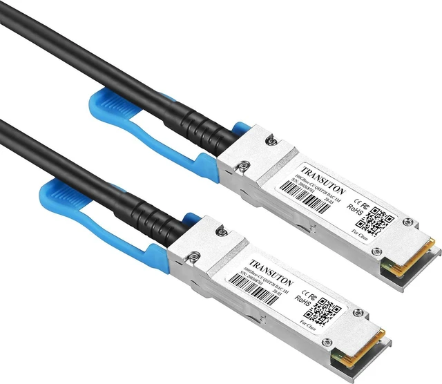 Alt view image 3 of 3 - 100G QSFP28 DAC Cable - for Cisco QSFP-100G-CU2M Compatible 100GBASE-CR4 QSFP28 to QSFP28 Passive Twinax DAC Cable 2-Meter(6.6ft)