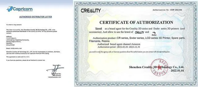 Alt view image 6 of 6 - Capricorn Bowden PTFE Tubing 1M XS Series 1.75MM Filament with 2X PC4-M6 & 2X PC4-M10 Pneumatic Fittings & Tube Cutter for Creality Ender 3 V2/ Ender 3/ Ender 3 Pro/Ender 5/ CR-10/10S 3D Printer