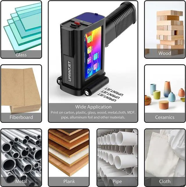 Alt view image 2 of 3 - UPRINTJET BT-2580P Black Original Solvent Quick Dry Ink Cartridge Handheld Inkjet Cartridge Replacement 42ml Quick-Drying Ink Cartridge for Handheld Printer BT-HH6105B2/B10 Mini Inkjet Printer