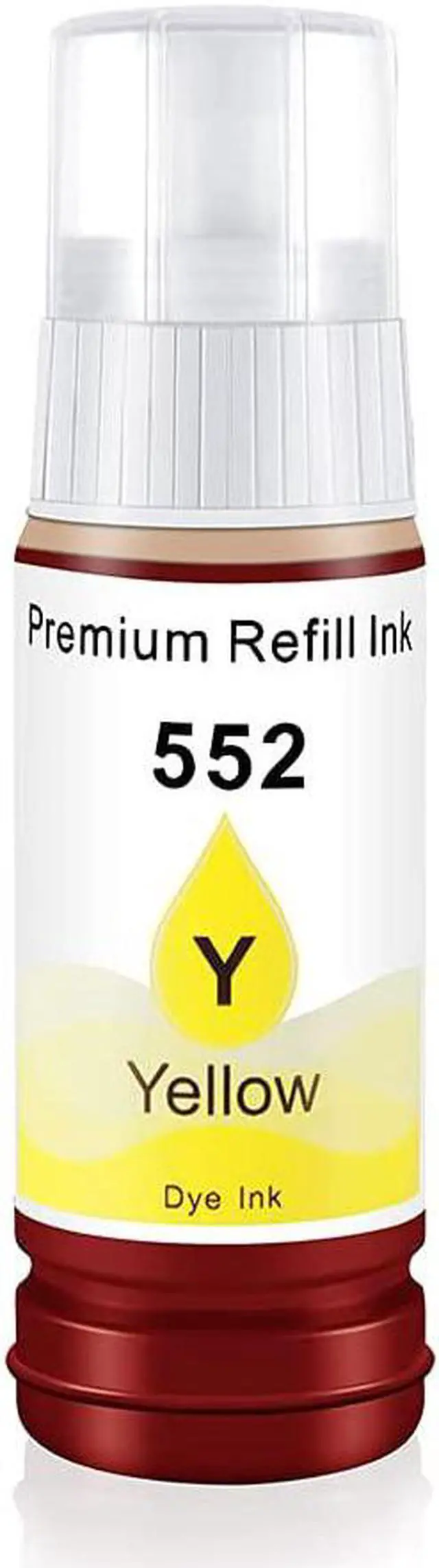 Alt view image 6 of 7 - Compatible Refill Bottle Ink Replacement for 552 T552 Work for EcoTank Photo ET-8550 ET-8500 All-in-One Wide-Format Supertank Printer (BK/PBK/ C/M/Y/GR 70ml, 6-Pack, Not Sublimation Ink)