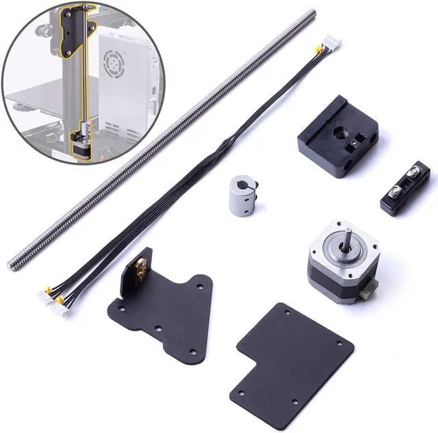 Alt view image 2 of 6 - HICTOP Ender 3 Dual Z-axis Upgrade Kit Ender 3 Pro Upgrades Compatible with Ender 3/Ender 3 Neo, Ender 3 pro, Ender 3 V2/Ender 3 V2 Neo 3D Printer