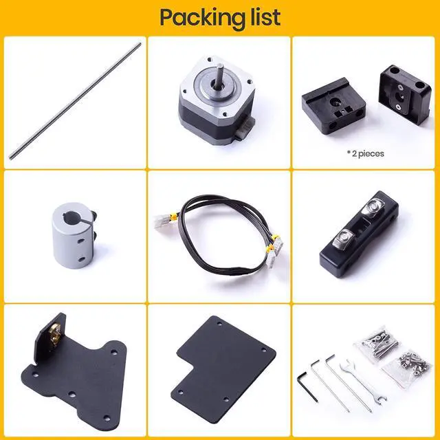 Alt view image 3 of 6 - HICTOP Ender 3 Dual Z-axis Upgrade Kit Ender 3 Pro Upgrades Compatible with Ender 3/Ender 3 Neo, Ender 3 pro, Ender 3 V2/Ender 3 V2 Neo 3D Printer