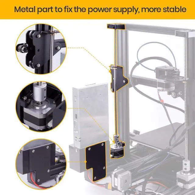 Alt view image 6 of 6 - HICTOP Ender 3 Dual Z-axis Upgrade Kit Ender 3 Pro Upgrades Compatible with Ender 3/Ender 3 Neo, Ender 3 pro, Ender 3 V2/Ender 3 V2 Neo 3D Printer
