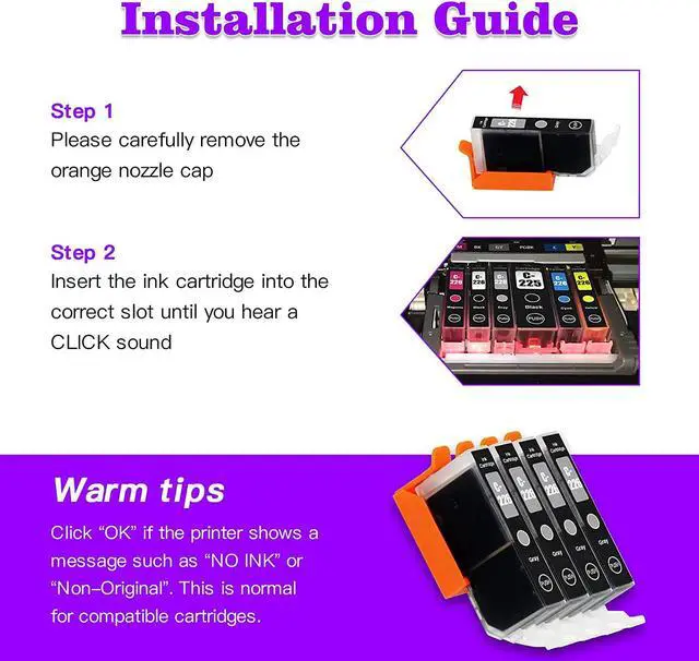 Alt view image 3 of 7 - ARTITECH Replacement for Canon CLI-226 Gray CLI226 Gray Ink Cartridges Work for Canon PIXMA MG8120 PIXMA MG6120 PIXMA MG8220 PIXMA MG6220 PIXMA MG6110 Printers, 4 Pack CLI-226 Gray