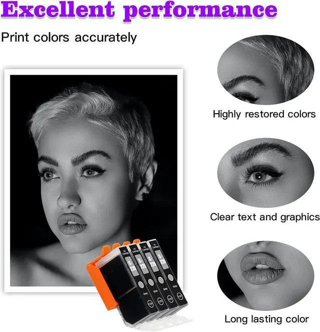 Alt view image 5 of 7 - ARTITECH Replacement for Canon CLI-226 Gray CLI226 Gray Ink Cartridges Work for Canon PIXMA MG8120 PIXMA MG6120 PIXMA MG8220 PIXMA MG6220 PIXMA MG6110 Printers, 4 Pack CLI-226 Gray