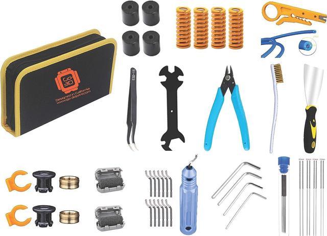3D Printing Tool Kit Pro Grade Portable Tool Box contains 158 Pcs for  Removing, Cleaning, and Finish 3D Print Accessories/Model Building