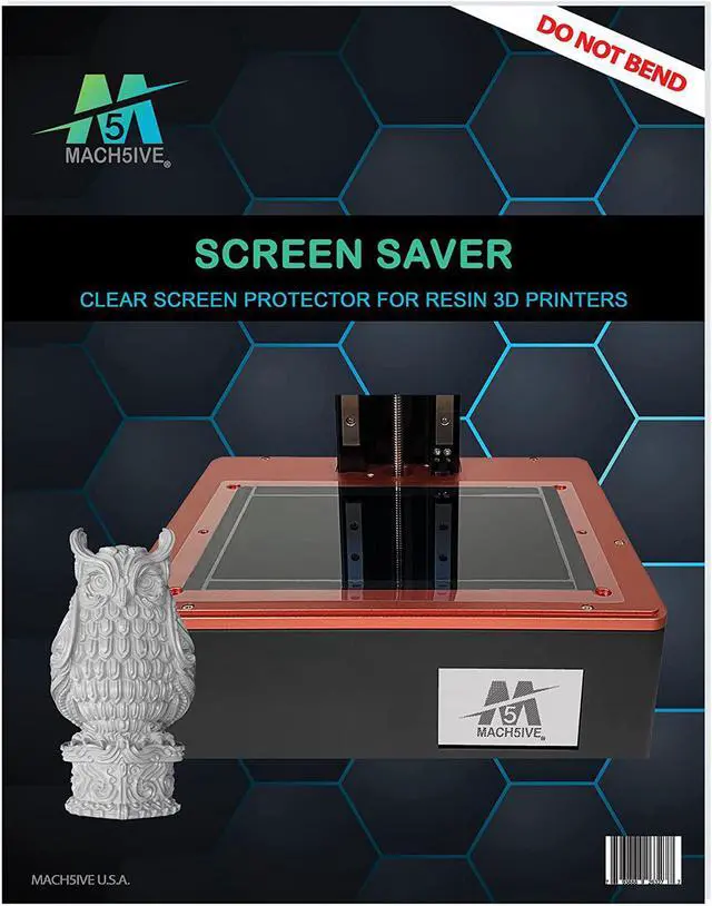 Alt view image 2 of 6 - ZeroBubble Screen Saver for Elegoo Saturn & Saturn S Resin 3D Printer (3-Pack)