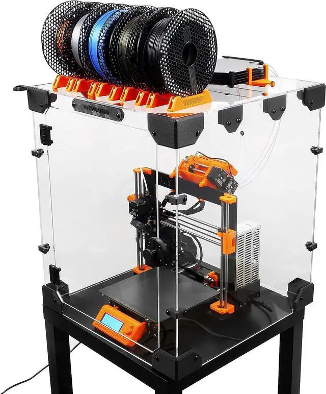 Alt view image 5 of 7 - 3D SOURCERER Universal 3D Printer Enclosure 5mm Plexiglass Kit [540x540x620mm Inner Volume] IKEA Lack PRUSA MK3S/Creality Ender 3/5 Pro | Fire & Dust Proof Constant Temperature Protective Tent Cover