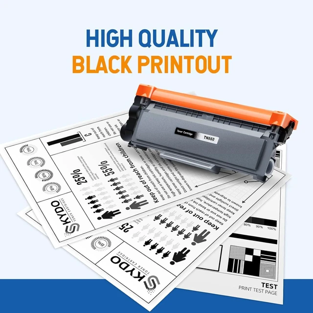 Alt view image 4 of 6 - Skydo TN660 High Yield Black Toner Cartridge Replacement for Brother TN 660 Toner to use with HL-L2300D HL-L2380DW HL-L2320D DCP-L2540DW HL-L2340DW HL-L2360DW MFC-L2720DW Printer (2 Black)