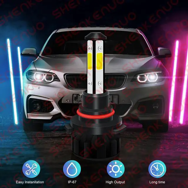 Alt view image 6 of 6 - For Ford F 150 2015-2020 Front LED Headlight High/Low Beam+Fog Light Bulbs 6000K