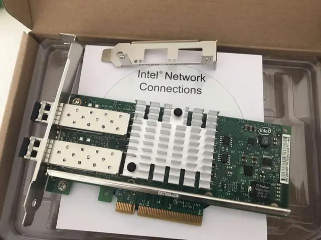 Alt view image 5 of 6 - X520-DA2 Intel 82599ES 10Gbps Dual Port PCI-E E10G42BTDA Ethernet Server Adapter with two INTEL E10GSFPSR FTLX8571D3BCV-IT SFP+SR 10G/1G  Transceivers for X710 X520