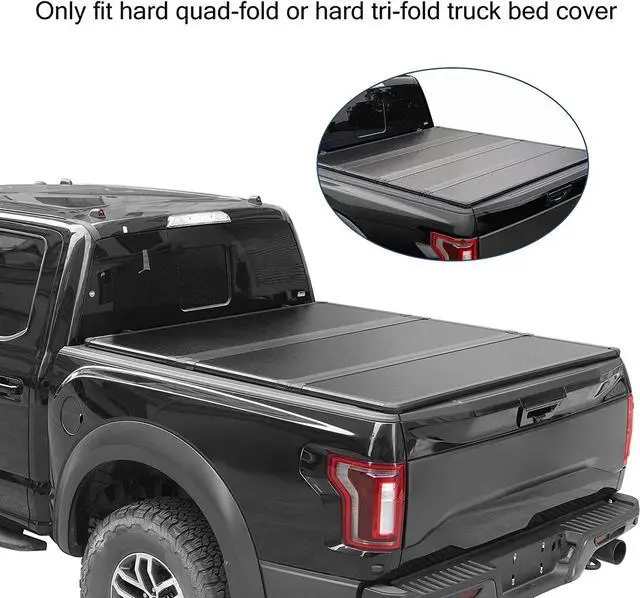 Alt view image 4 of 6 - Truck Tonneau Cover Replacement and Accessories Parts Kit for Hard and Soft Truck Bed Covers Including Diamond Nut, T-Bolt and Tonneau Cover Clamps