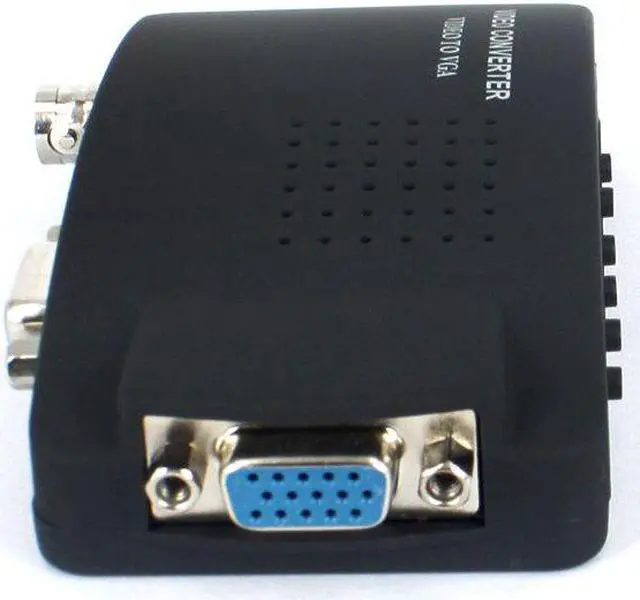 Alt view image 4 of 6 - BNC To VGA Converter Computer Monitor Connected to monitor host camera AV video converter box With cable