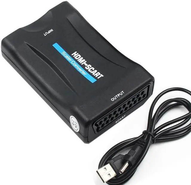 Alt view image 5 of 5 - HDMI to Scart AV converter adapter HDMI in Scart out supports up to 1080P/60hz HDMI input(video+audio supported over scart)