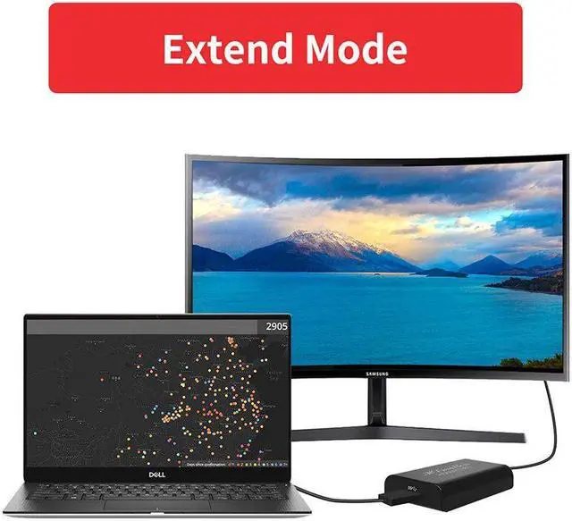 Alt view image 4 of 5 - 3.0 to converter 2.0 3.0 to VGA DVI converter for windows 10/Mac Os. Displaylink 3.0 video converter