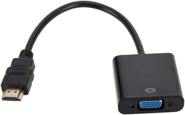 Alt view image 2 of 4 - HDMI to VGA Adapter Cable Male To Female HDMI Male TO VGA Female Converter Adapter with Audio Cable 1080P Digital to Analog Video Audio