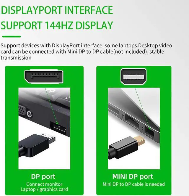 Alt view image 3 of 5 - switch displayport Switch splitter 8K Displayport 1.4 Bi-direction DP Switch Selector box 1X2 DP 2X1 4K@120Hz 8K@30Hz