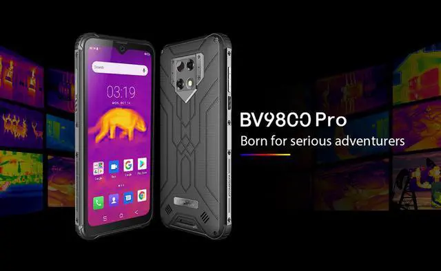 Alt view image 5 of 7 - Blackview BV9800 Pro Global First Thermal imaging Smartphone Helio P70 Android 9.0 6GB+128GB Waterproof 6580mAh Mobile Phone