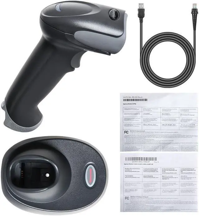 Alt view image 7 of 7 - Honeywell 2D Barcode Scanner Voyager 1472G2D-2USB-5-C Area-Imaging Handheld Code Reader with Base and USB Cable