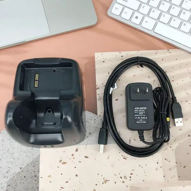Alt view image 2 of 5 - Datalogic Single Cradle Base with Power Supply for Skorpio 94A150062 X3 X4