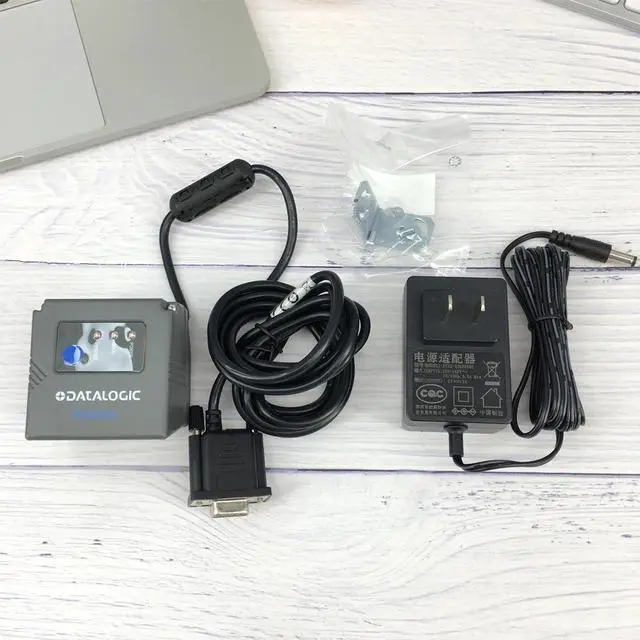 Alt view image 3 of 6 - Datalogic Barcode Scanner GFS4450-9 2D Bar Code Reader Fixed Hands-free Imaging RS232 Cable