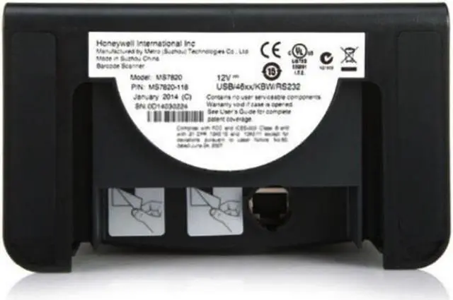 Alt view image 5 of 6 - Honeywell 1D Barcode Scanner MK7820-00E38 Metrologic MS7820 Solaris Omni-directional Code Reader with USB Cable