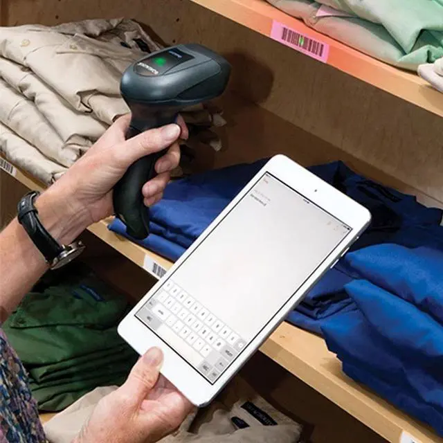 Alt view image 6 of 7 - Datalogic 2D Barcode Scanner QBT2430-BK-BTK1 Bluetooth USB Imager QR Code Reader with Base
