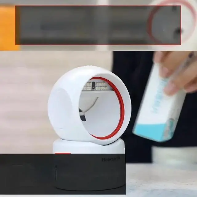 Alt view image 5 of 6 - Honeywell HF680-R0-2USB-G 2D Desktop Area-imaging Barcode Scanner with USB Cable-White