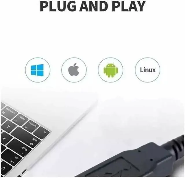 Alt view image 5 of 6 - Honeywell HF680-R1-2USB-G Desktop Fixed 2D Barcode Scanner Reader with USB Cable-Black