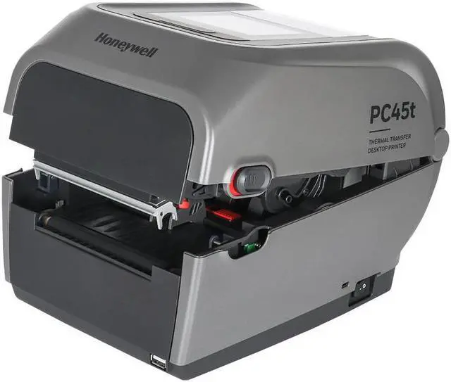 Alt view image 6 of 7 - Honeywell PC45T000000300 300dpi Direct Thermal and Thermal Desktop Printer Barcode Label Printer USB Interface