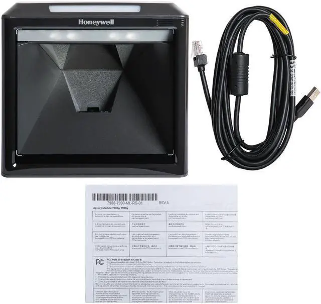 Alt view image 7 of 7 - Honeywell Desktop Bar Code Scanner Solaris XP 7990GEL-2USBC-1 Faster Scanning Code Reader with USB Cable