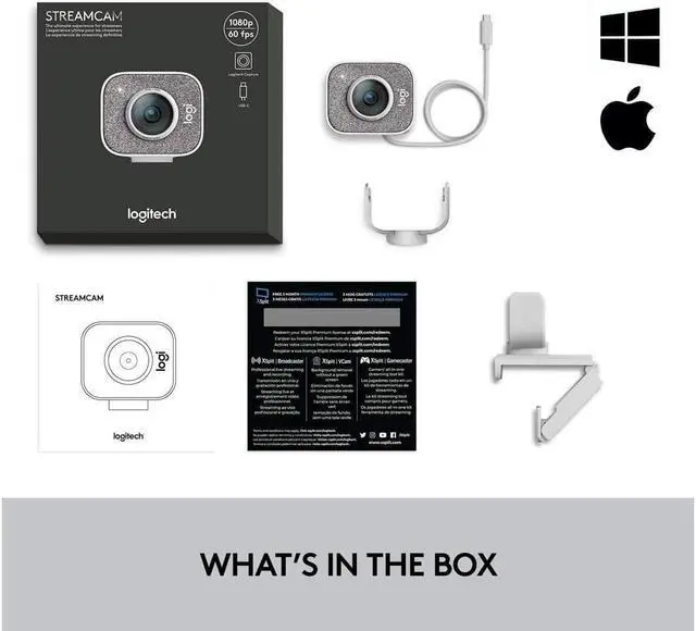 Alt view image 7 of 7 - Logitech StreamCam Webcam Full HD 1080P / 60fps Autofocus Built-in Microphone Web Camera