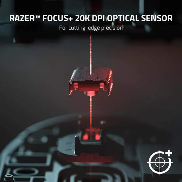 Alt view image 3 of 7 - Razer DeathAdder V2 Pro Wireless Gaming Mouse: 20,000 DPI Optical Sensor - 8 Programmable Buttons - 3X Faster Than Mechanical Optical Switch - Chroma RGB Lighting - 70 Hr Battery Life - Classic Black