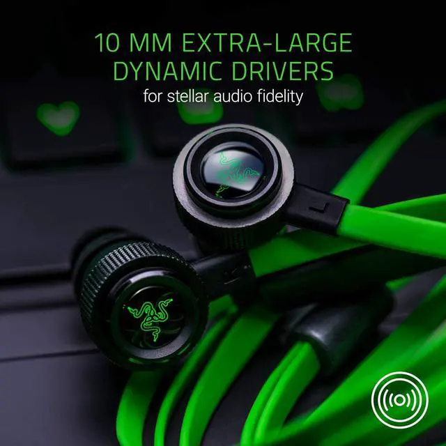 Alt view image 3 of 5 - Razer Hammerhead Pro V2 Earbuds: Custom-Tuned Dual-Driver Technology - In-Line Mic & Volume Control - Aluminum Frame