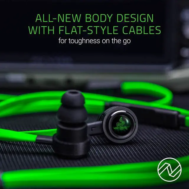 Alt view image 4 of 5 - Razer Hammerhead Pro V2 Earbuds: Custom-Tuned Dual-Driver Technology - In-Line Mic & Volume Control - Aluminum Frame
