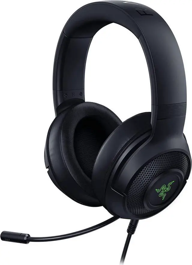 Main image of Razer Kraken V3 X Gaming Headset: 7.1 Surround Sound, Triforce 40mm Drivers, HyperClear Bendable Cardioid Mic, Chroma RGB Lighting, for PC,Black
