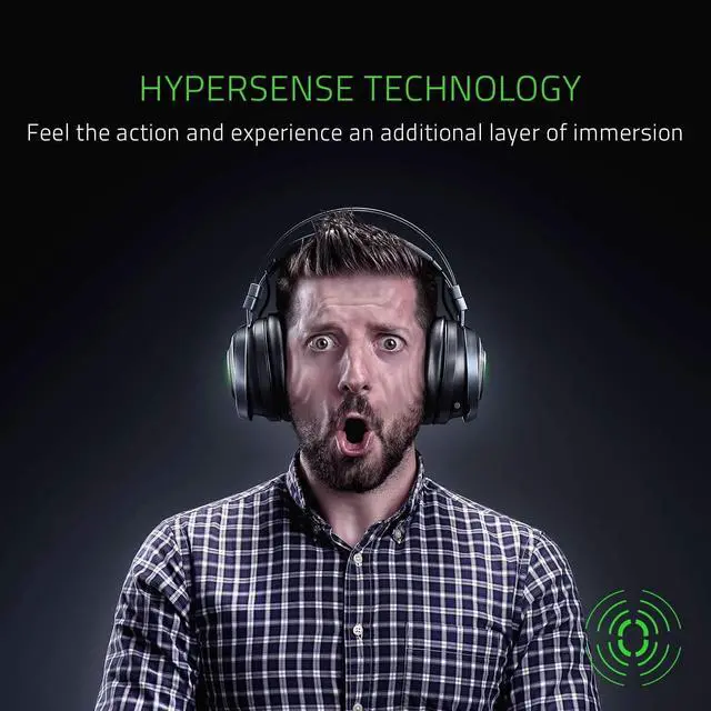 Alt view image 2 of 6 - Razer Nari Ultimate Wireless 7.1 Surround Sound Gaming Headset: THX Audio & Haptic Feedback - Auto-Adjust Headband - Chroma RGB - Retractable Mic - For PC, PS4, PS5