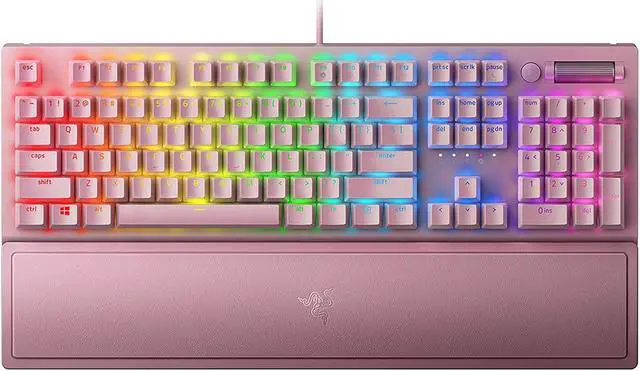 Alt view image 5 of 6 - Razer BlackWidow V3 Mechanical Gaming Keyboard: Green Mechanical Switches - Tactile & Clicky - Chroma RGB Lighting - Compact Form Factor - Programmable Macro Functionality - Quartz