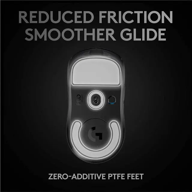 Alt view image 6 of 7 - Logitech G PRO X SUPERLIGHT Wireless Gaming Mouse, Ultra-Lightweight, HERO 25K Sensor, 25,600 DPI, 5 Programmable Buttons, Long Battery Life, Compatible with PC / Mac