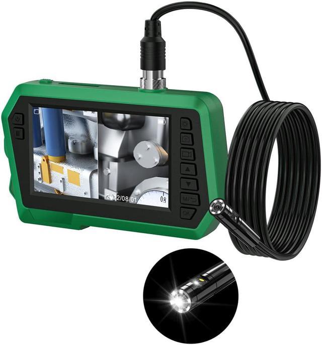 Dual Lens Video Industrial Endoscope IP67 Waterproof Camera Borescope Car  Repair Inspection Borescope HD Large Screen Hard Cable