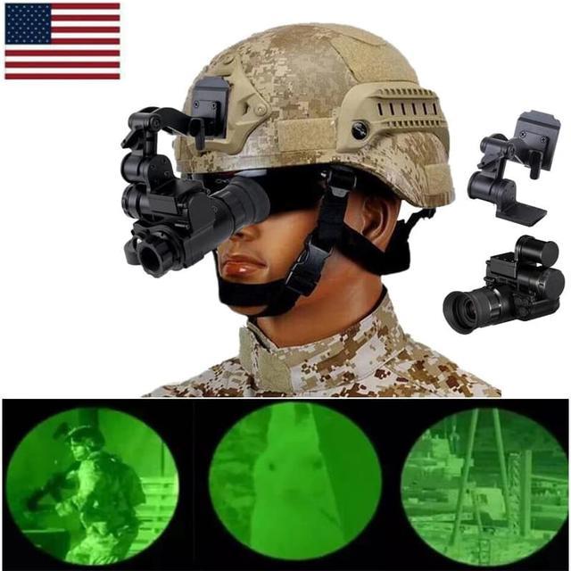 NVG10 Night Vision Goggles Monocular 6x Zoom IP66 For Helmet Hunting  Observation
