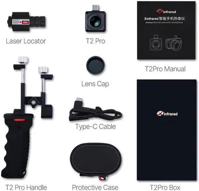 Alt view image 3 of 3 - Xinfrared T2 Pro Thermal Imager Hunting Camera Outdoor Search 1579m Infrared Night Vision Mobile iphone Phone Type-C,Compatible with iphone 15, cell phone not included
